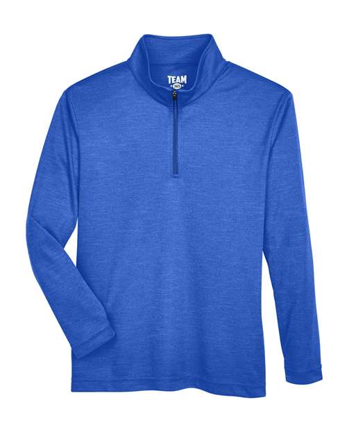 Team 365 Youth Zone Sonic Heather Performance Quarter-Zip Pullolver TT31HY