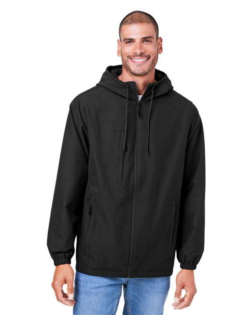 Harriton Flex Twill Hooded Jacket M73