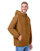 Harriton Flex Twill Hooded Jacket M73