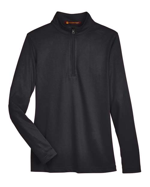 Harriton Women's Advantage Snag Protection Plus Quarter-Zip Pullover M748W