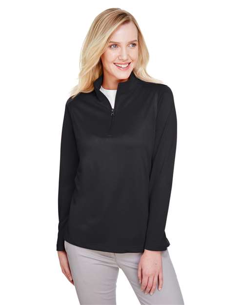 Harriton Women's Advantage Snag Protection Plus Quarter-Zip Pullover M748W
