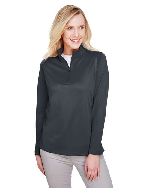 Harriton Women's Advantage Snag Protection Plus Quarter-Zip Pullover M748W