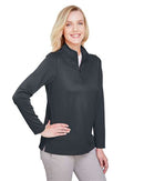 Harriton Women's Advantage Snag Protection Plus Quarter-Zip Pullover M748W