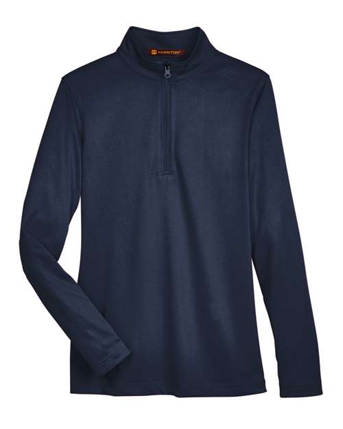 Harriton Women's Advantage Snag Protection Plus Quarter-Zip Pullover M748W