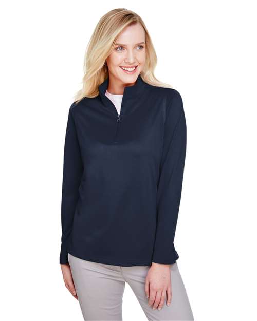 Harriton Women's Advantage Snag Protection Plus Quarter-Zip Pullover M748W