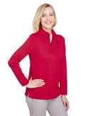 Harriton Women's Advantage Snag Protection Plus Quarter-Zip Pullover M748W