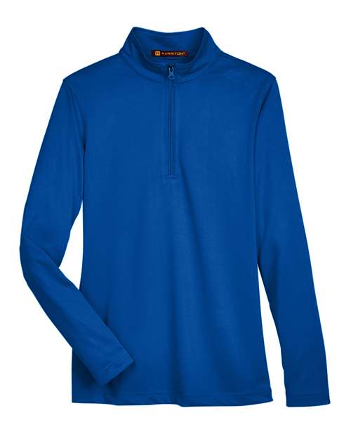 Harriton Women's Advantage Snag Protection Plus Quarter-Zip Pullover M748W