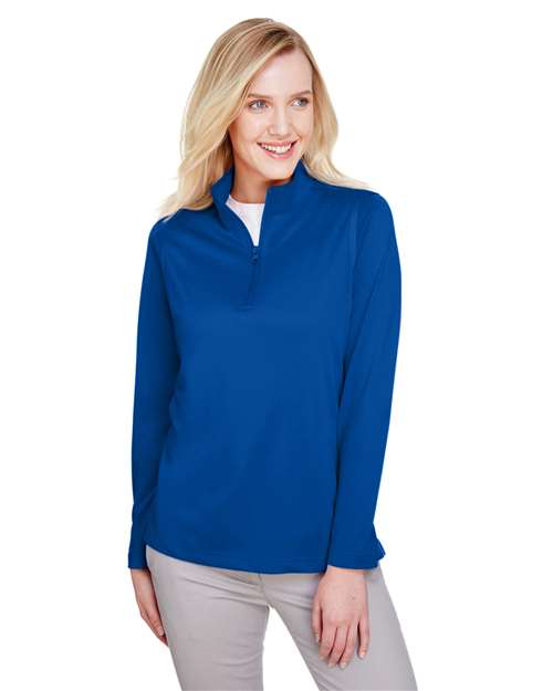 Harriton Women's Advantage Snag Protection Plus Quarter-Zip Pullover M748W