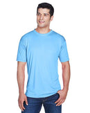UltraClub Cool & Dry Sport Performance Interlock T-Shirt 8420 - Columbia Blue