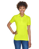 UltraClub Women's Cool & Dry Mesh Piqué Polo 8210L - Bright Yellow