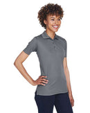UltraClub Women's Cool & Dry Mesh Piqué Polo 8210L - Charcoal
