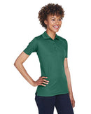 UltraClub Women's Cool & Dry Mesh Piqué Polo 8210L - Forest Green