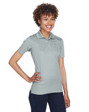 UltraClub Women's Cool & Dry Mesh Piqué Polo 8210L - Silver