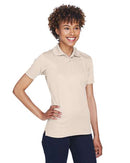 UltraClub Women's Cool & Dry Mesh Piqué Polo 8210L - Stone