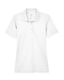 UltraClub Women's Cool & Dry Mesh Piqué Polo 8210L - White
