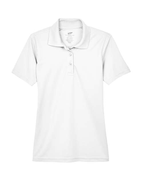 UltraClub Women's Cool & Dry Mesh Piqué Polo 8210L - White