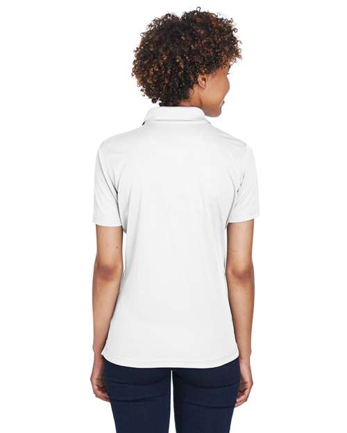 UltraClub Women's Cool & Dry Mesh Piqué Polo 8210L - White