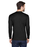 UltraClub Cool & Dry Sport Long Sleeve Performance Interlock T-Shirt 8422 - Black