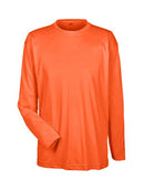 UltraClub Cool & Dry Sport Long Sleeve Performance Interlock T-Shirt 8422 - Bright Orange