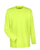 UltraClub Cool & Dry Sport Long Sleeve Performance Interlock T-Shirt 8422 - Bright Yellow