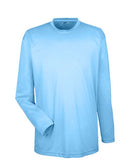 UltraClub Cool & Dry Sport Long Sleeve Performance Interlock T-Shirt 8422 - Columbia Blue