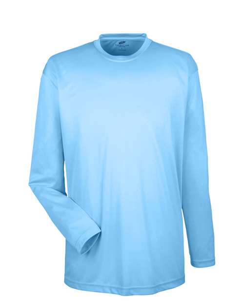 UltraClub Cool & Dry Sport Long Sleeve Performance Interlock T-Shirt 8422 - Columbia Blue