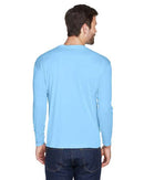 UltraClub Cool & Dry Sport Long Sleeve Performance Interlock T-Shirt 8422 - Columbia Blue