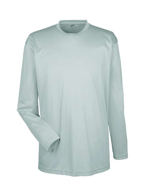 UltraClub Cool & Dry Sport Long Sleeve Performance Interlock T-Shirt 8422 - Grey