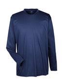 UltraClub Cool & Dry Sport Long Sleeve Performance Interlock T-Shirt 8422 - Navy