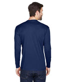 UltraClub Cool & Dry Sport Long Sleeve Performance Interlock T-Shirt 8422 - Navy