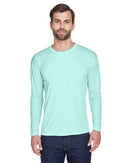 UltraClub Cool & Dry Sport Long Sleeve Performance Interlock T-Shirt 8422 - Sea Frost