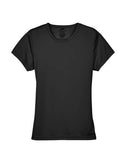 UltraClub Women's Cool & Dry Sport Performance Interlock T-shirt 8420L - Black