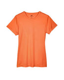 UltraClub Women's Cool & Dry Sport Performance Interlock T-shirt 8420L - Bright Orange