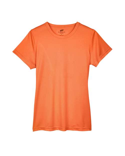 UltraClub Women's Cool & Dry Sport Performance Interlock T-shirt 8420L - Bright Orange