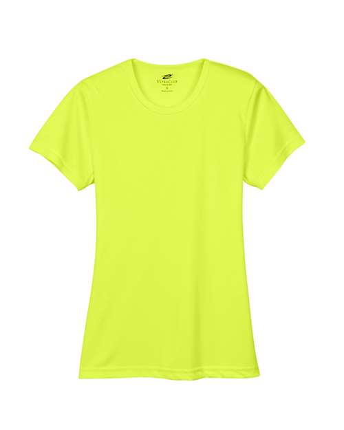 UltraClub Women's Cool & Dry Sport Performance Interlock T-shirt 8420L - Bright Yellow