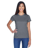 UltraClub Women's Cool & Dry Sport Performance Interlock T-shirt 8420L - Charcoal
