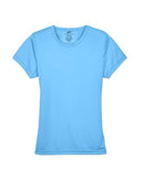 UltraClub Women's Cool & Dry Sport Performance Interlock T-shirt 8420L - Columbia Blue
