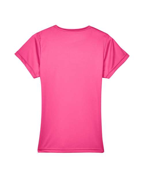 UltraClub Women's Cool & Dry Sport Performance Interlock T-shirt 8420L - Heliconia
