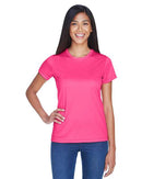 UltraClub Women's Cool & Dry Sport Performance Interlock T-shirt 8420L - Heliconia
