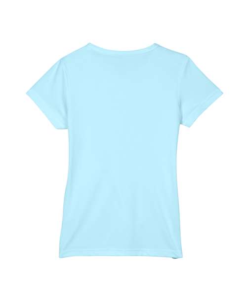 UltraClub Women's Cool & Dry Sport Performance Interlock T-shirt 8420L - Ice Blue