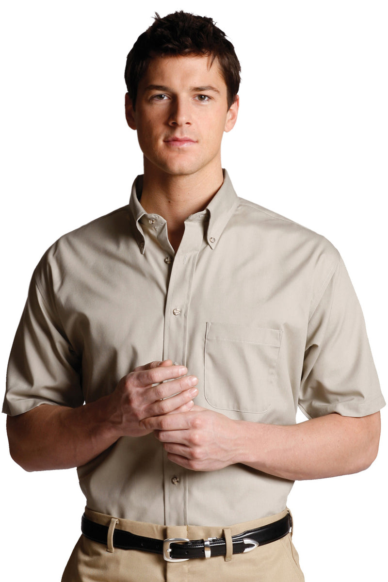Edwards Easy Care Poplin Short Sleeve Mens Shirt [