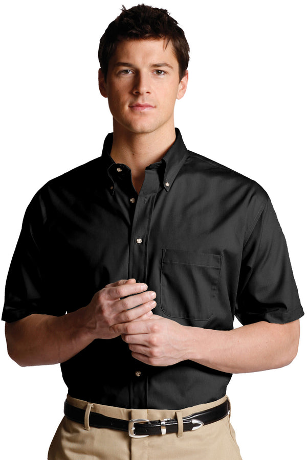 Edwards Easy Care Poplin Short Sleeve Mens Shirt [#1230].  Live Chat for Bulk Discounts