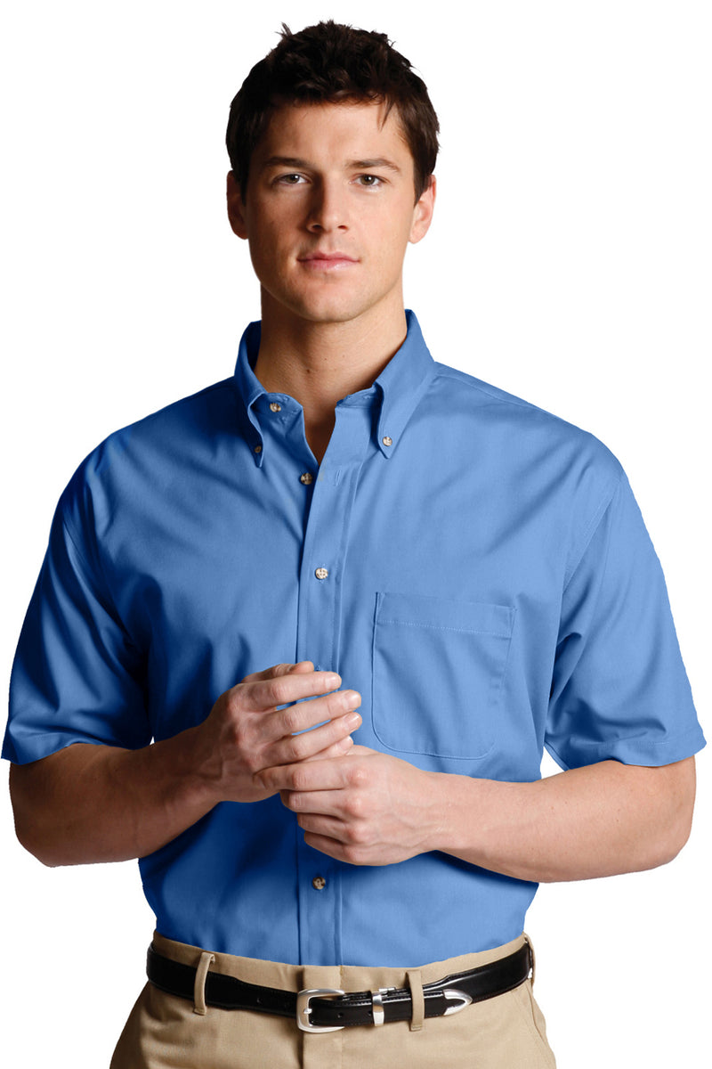 Edwards Easy Care Poplin Short Sleeve Mens Shirt [
