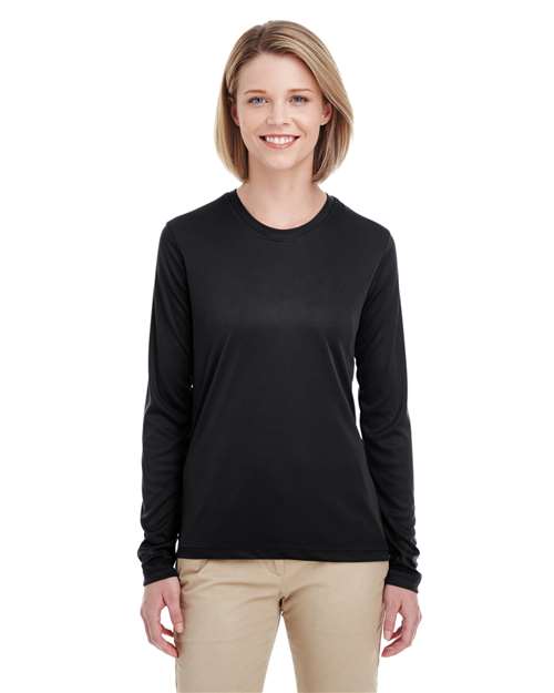 UltraClub Women's Cool & Dry Performance Long-Sleeve Top 8622W