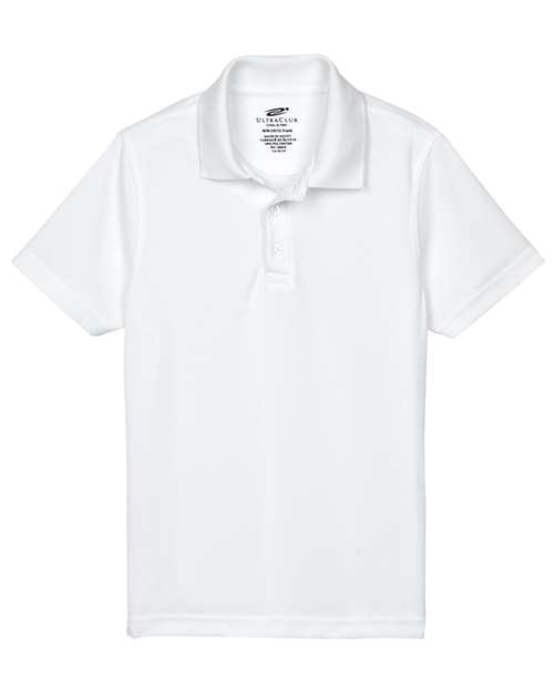 UltraClub Youth Cool & Dry Mesh Piqué Polo 8210Y