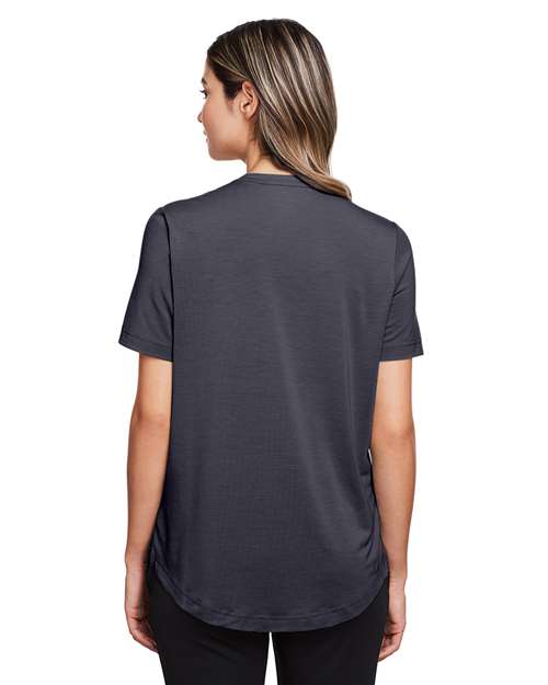 North End Women's JAQ Snap-Up Stretch Performance Polo NE100W