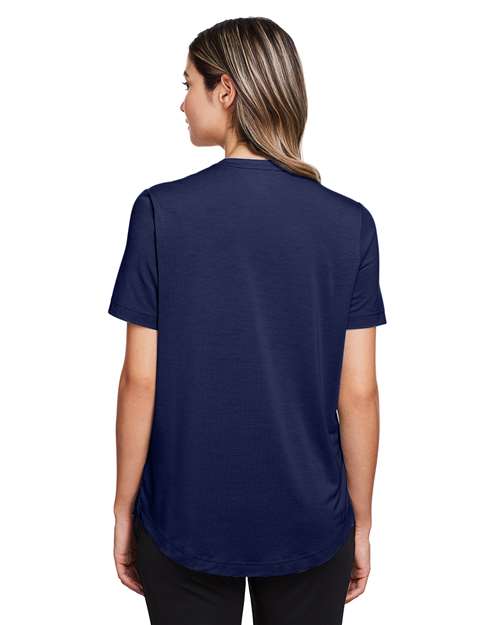 North End Women's JAQ Snap-Up Stretch Performance Polo NE100W