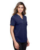 North End Women's JAQ Snap-Up Stretch Performance Polo NE100W