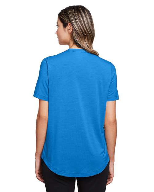 North End Women's JAQ Snap-Up Stretch Performance Polo NE100W