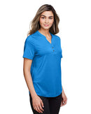 North End Women's JAQ Snap-Up Stretch Performance Polo NE100W